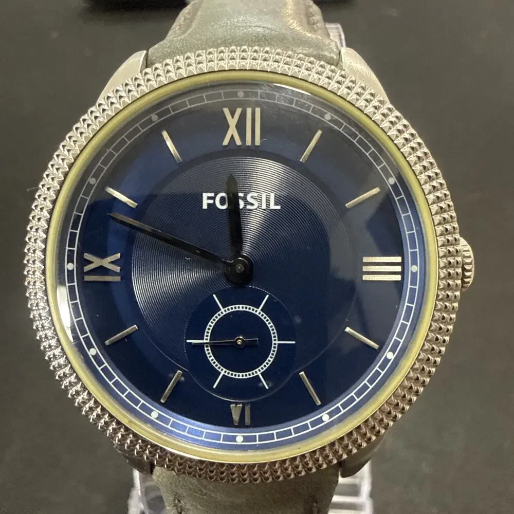 FOSSIL ES-3065 WRISTWATCH NEW BATTERY NEW CRYSTAL SWISS PARTS 2 JEWEL MVT (B6)
